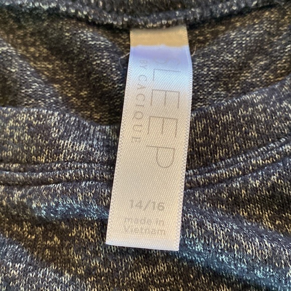 Cacique Sleep Shirt Gray Purple 14 16 EUC - Picture 5 of 5